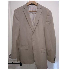 CALVIN KLEIN  Men's Tan 2-Button Front  Suit  Jacket 42L